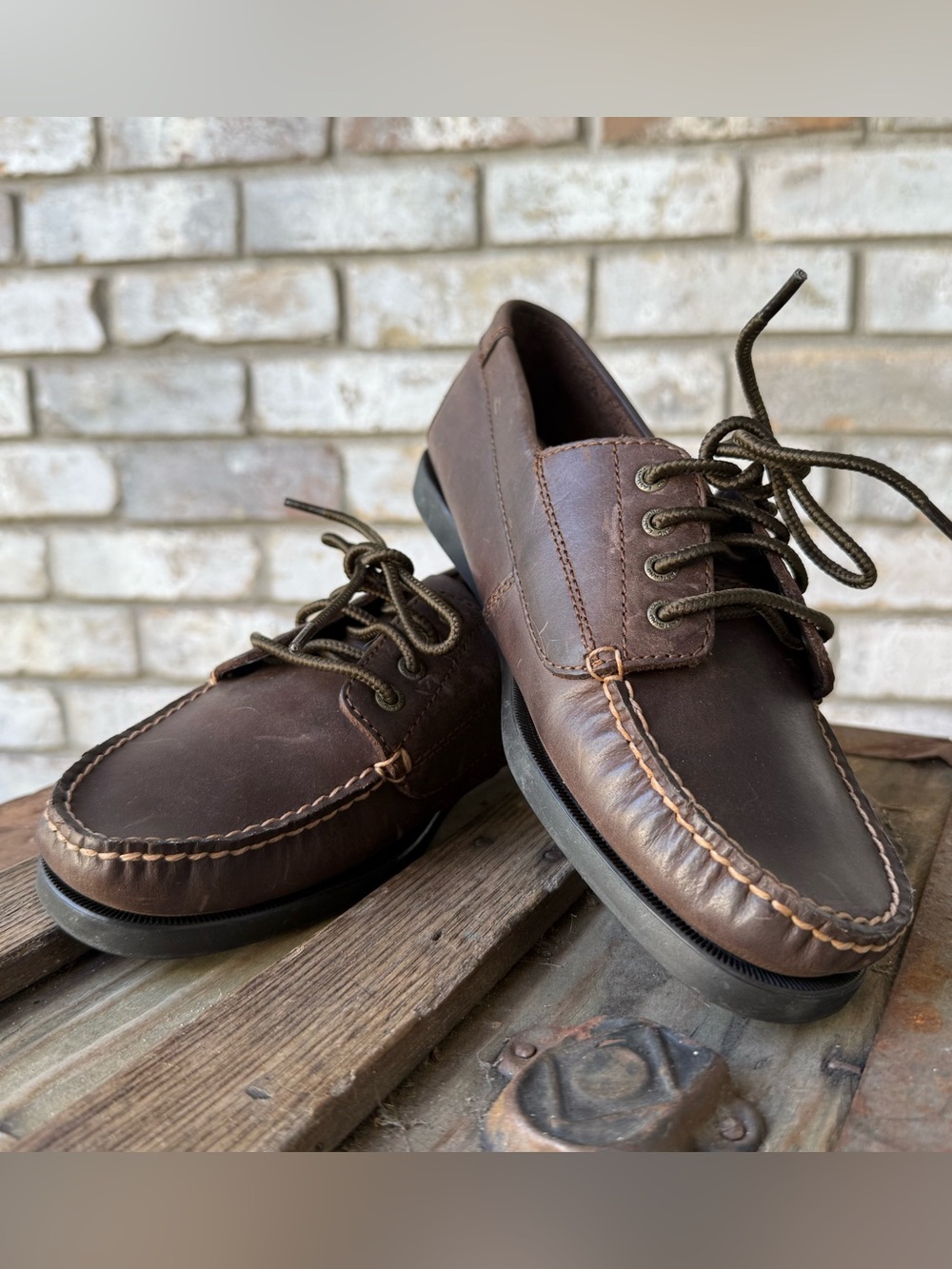 Eastland Falmouth Memory Foam Leather Boat Shoes